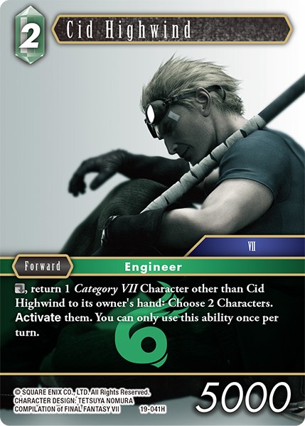 Cid Highwind From Nightmares Final Fantasy TCG   488891 