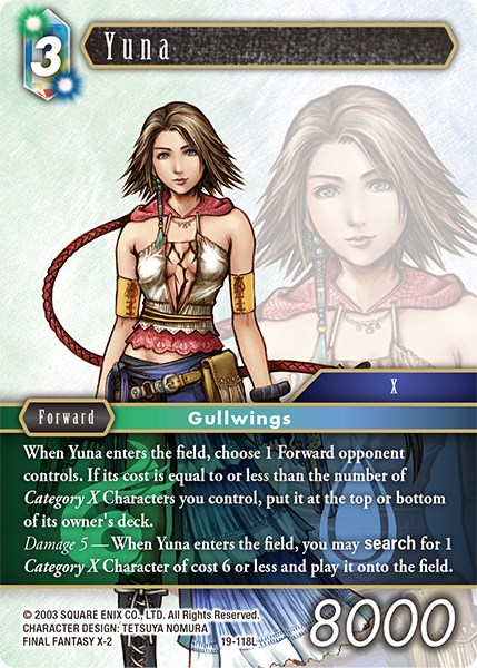 Yuna 19 118l From Nightmares Final Fantasy Tcg