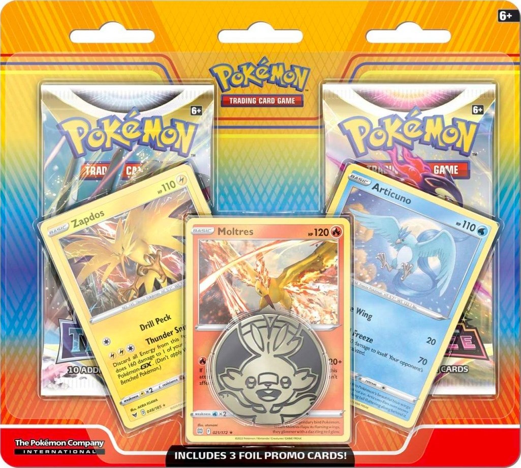 Pokémon TCG: Articuno, Zapdos & Moltres Cards with 2 Booster Packs & C –  Pokemon Trainer Jake