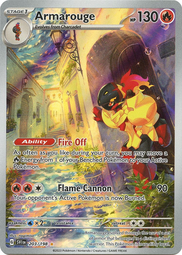  Pokemon - Kingambit 220/198 - Scarlet & Violet - Illustrator  Rare - Holo Full Art : Toys & Games