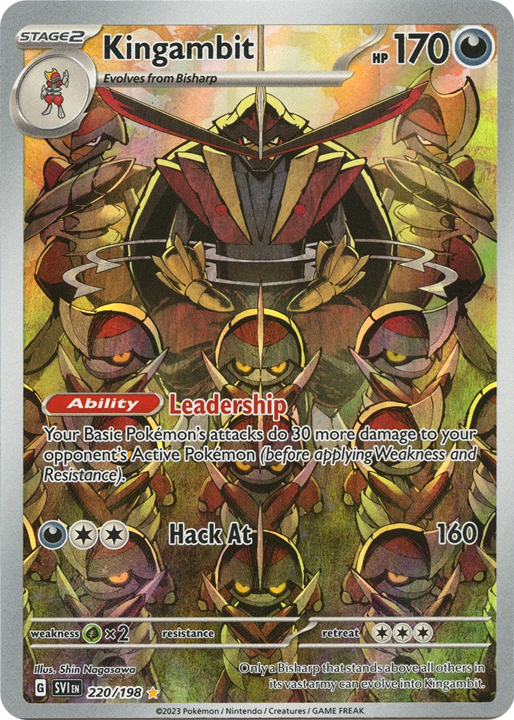 Kingambit - Scarlet & Violet - SVIen Pokémon card 220/198