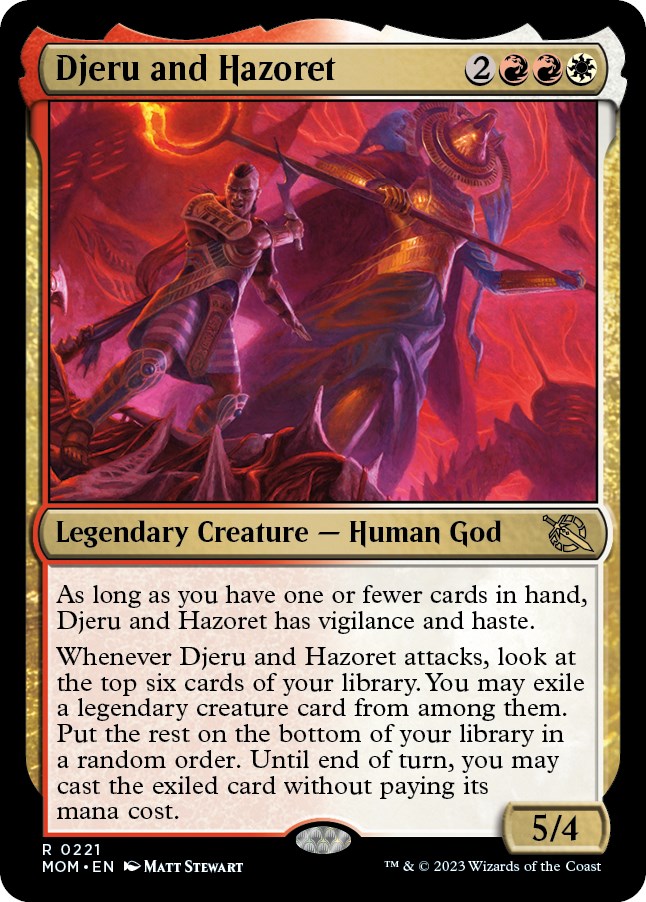 Djeru and Hazoret March of the Machine Magic The Gathering
