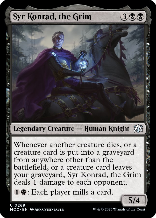 Syr Konrad, the Grim Commander March of the Machine Magic The Gathering