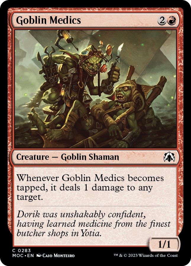 Goblin Medics - Commander: March of the Machine - Magic: The Gathering