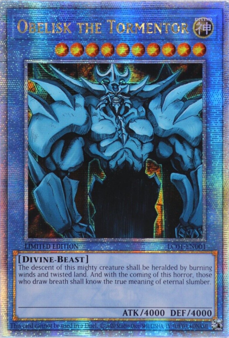 Obelisk the Tormentor (Quarter Century Secret Rare) - Legendary