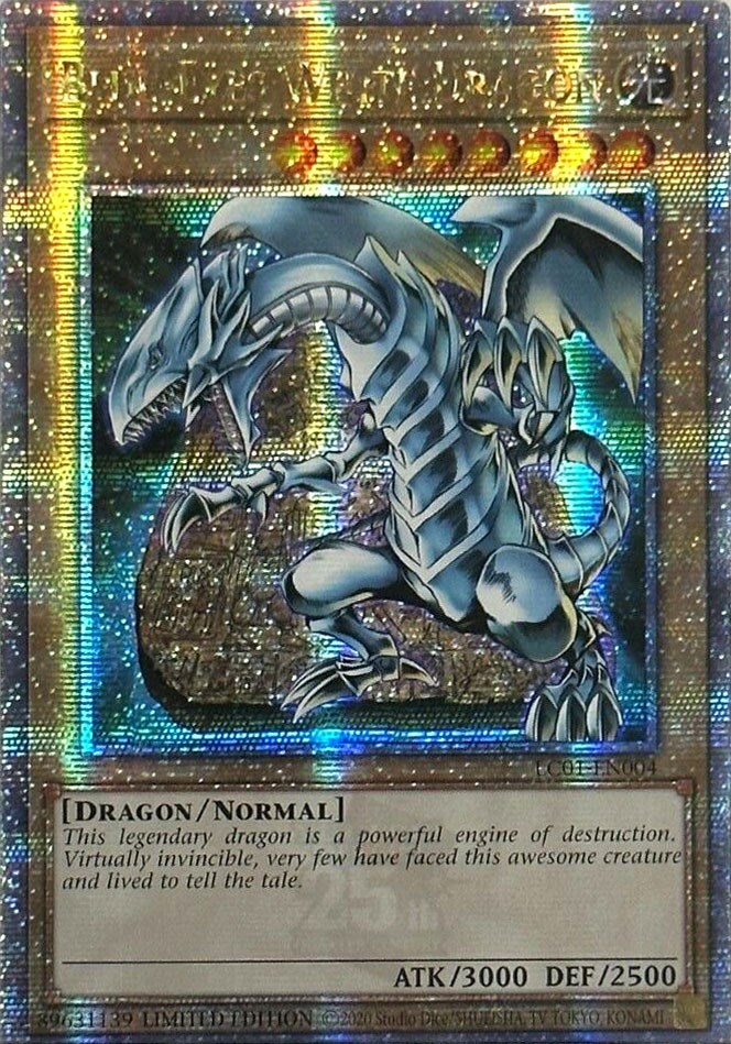 Blue-Eyes White Dragon (Quarter Century Secret Rare) - Legendary