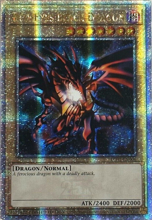 Red-Eyes Black Dragon (Quarter Century Secret Rare) - Legendary