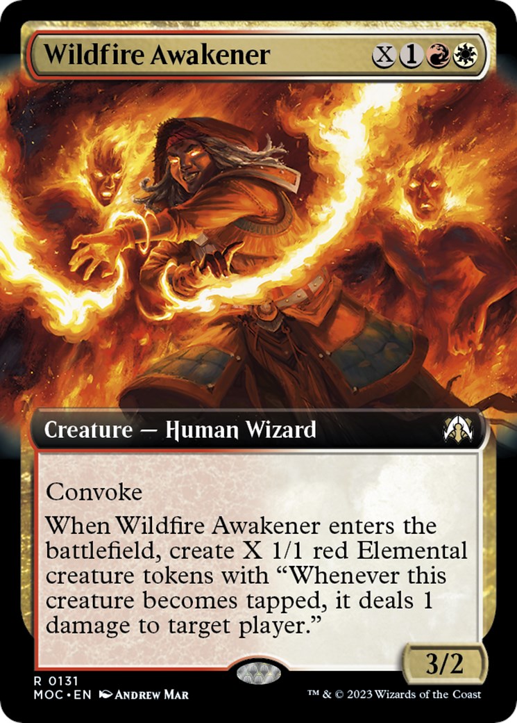 Wildfire Awakener (Extended Art) - Commander: March of the Machine ...