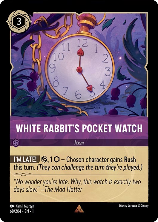 White Rabbit's Pocket Watch - The First Chapter - Disney Lorcana