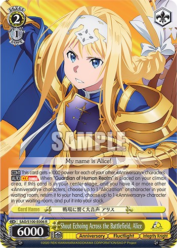 ICv2: 'Sword Art Online' Characters Return to 'Weiss Schwarz