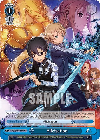 Weiss Schwarz Sword Art Online 10th SAO/S71-056 RR Aincrad Silica Kirito  Holo