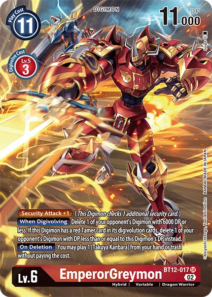 EmperorGreymon (Alternate Art) - Across Time - Digimon Card Game