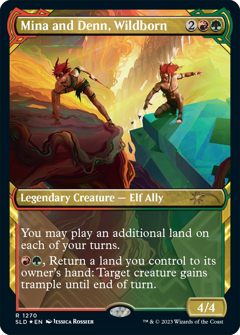 Mina and Denn, Wildborn (Halo Foil) Secret Lair Drop Series Magic