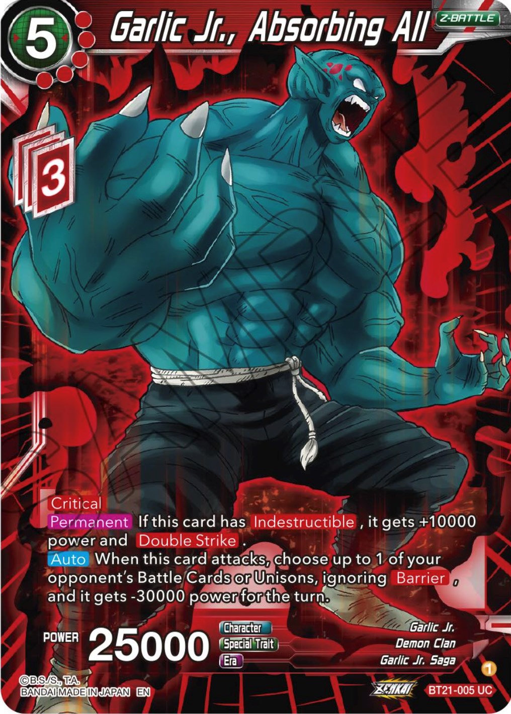 Garlic Jr., Absorbing All Wild Resurgence Dragon Ball Super CCG