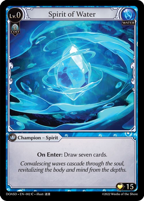 Spirit of Water - Dawn of Ashes Starter Decks - Grand Archive TCG