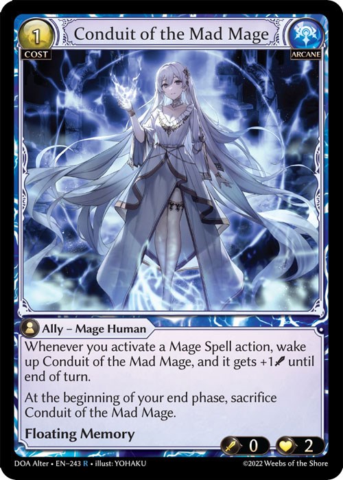 Conduit Of The Mad Mage Dawn Of Ashes Alter Edition Grand Archive TCG   494667 