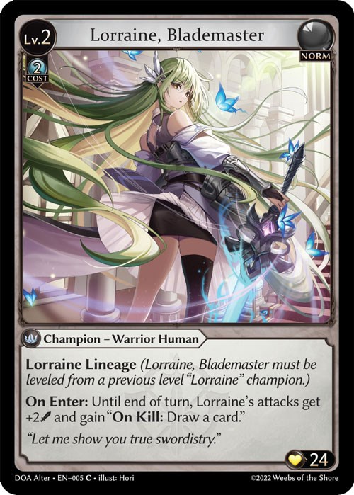 Lorraine, Blademaster - Grand Archive TCG