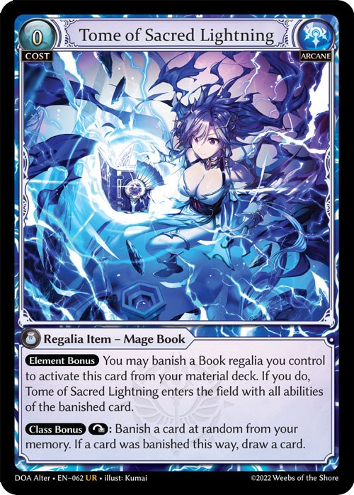 Tome of Sacred Lightning - Dawn of Ashes Alter Edition - Grand 