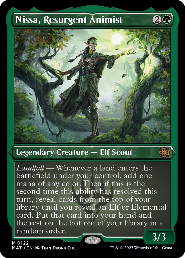 Nissa, Resurgent Animist (Foil Etched) - March of the Machine: The ...