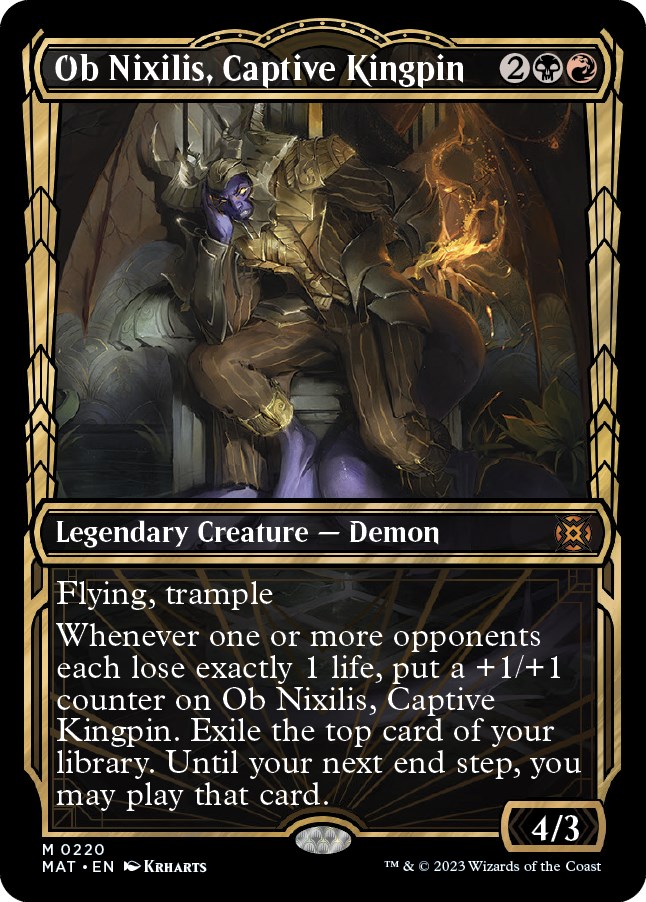 Ob Nixilis, Captive Kingpin (Halo Foil) - March of the Machine 