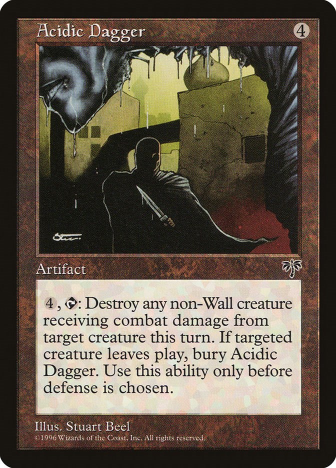 Acidic Dagger Mirage Magic The Gathering