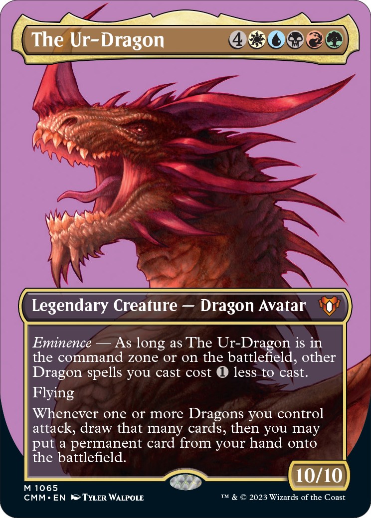 The Ur-Dragon (Textured Foil) - Commander Masters - Magic: The 