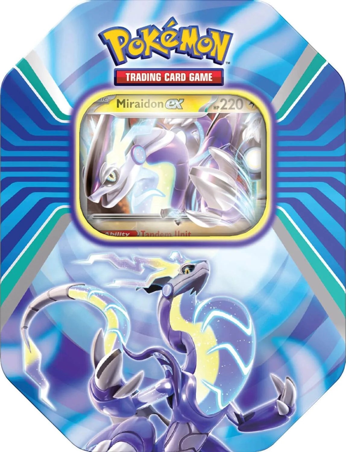 Pokemon Tin - Scarlet & Violet: Paldea Legends - Miraidon ex – The