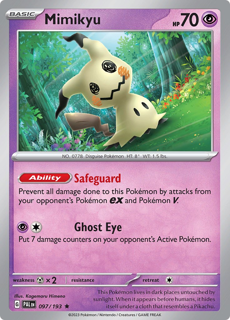 Pokémon 2023 Trick Or Trade Mimikyu Holo Halloween 097/193