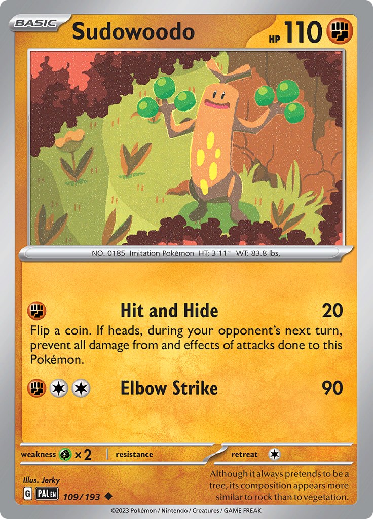 Sudowoodo card artwork