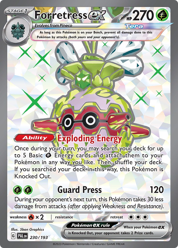 Forretress ex - 230/193 - SV02: Paldea Evolved - Pokemon