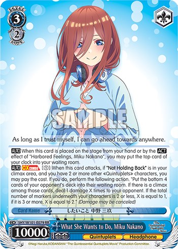 Wulum - Video Game Makers on X: Miku Nakano is the third sister of the  Nakano Quintuplets, and one of the main characters of the 5-toubun no  Hanayome series. She has a