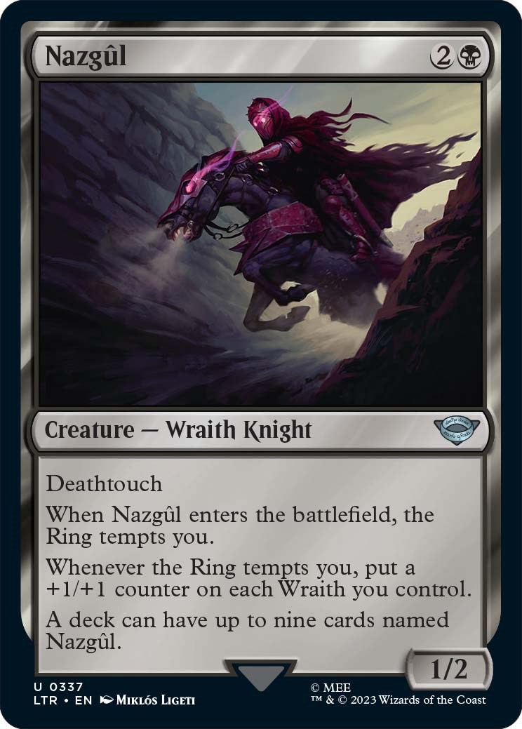 Magic The Gathering's Lord of the Rings Set Features Stunning Art,  Including Nine Different Nazgul Cards