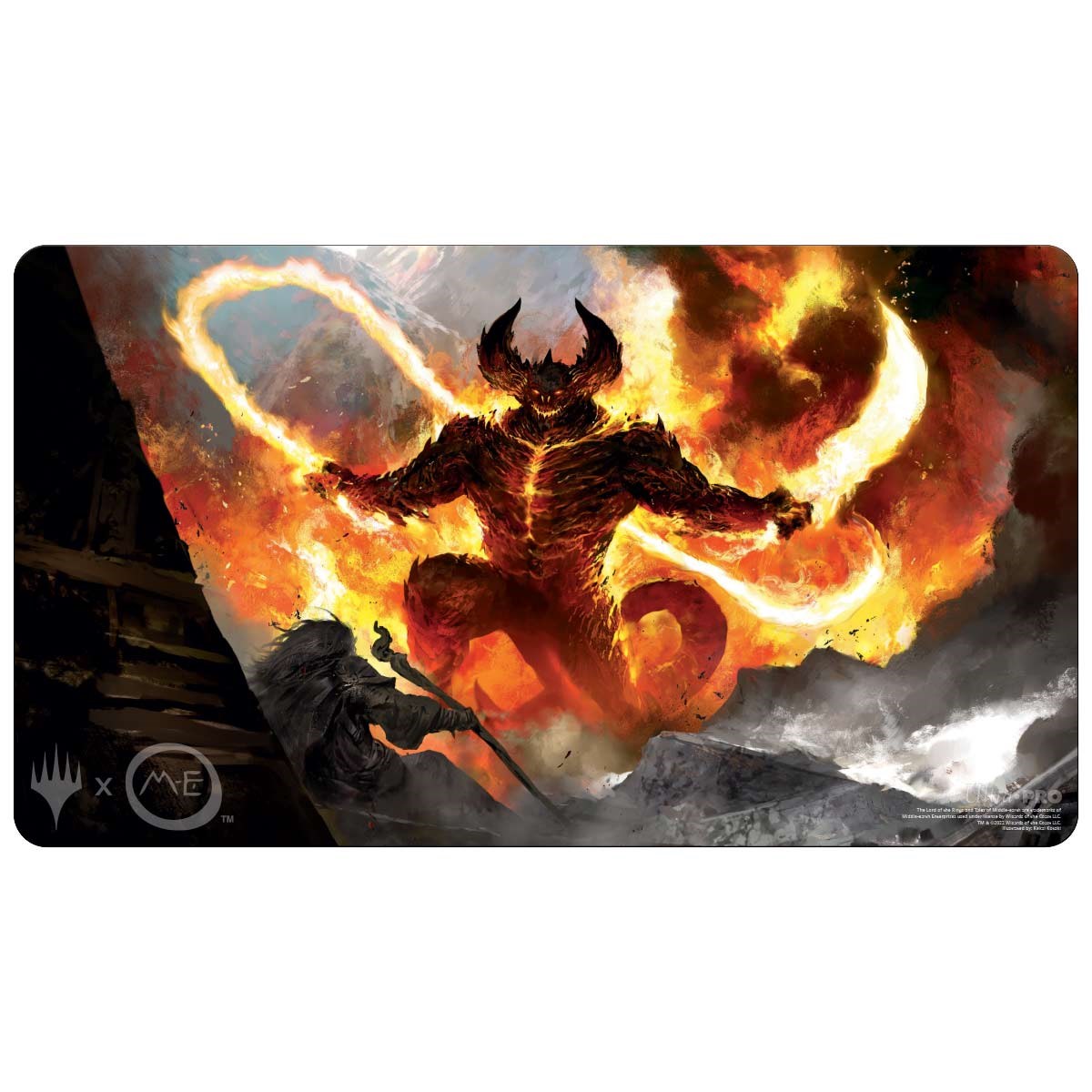 The Lord of the Rings Tales of Middleearth The Balrog Standard Gaming Playmat for Magic The