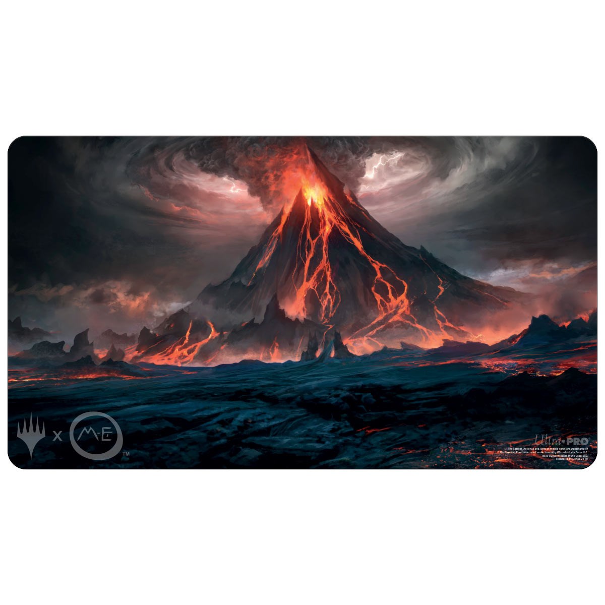 The Lord of the Rings Tales of Middleearth Mount Doom Standard Gaming Playmat for Magic The