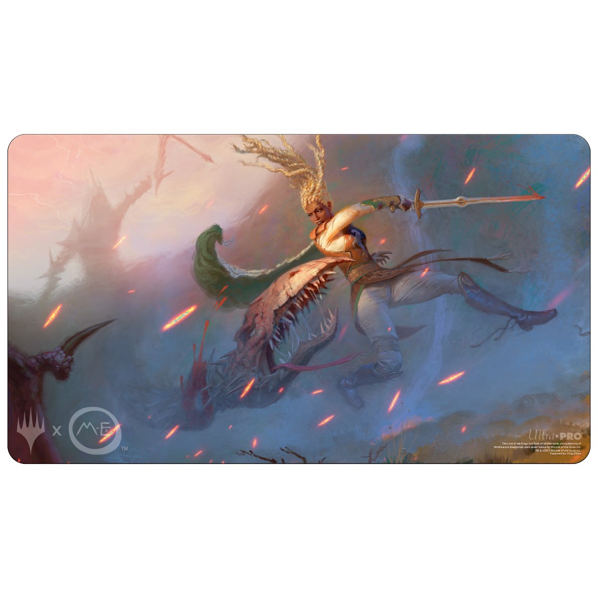 The Lord of the Rings Tales of Middleearth Eowyn Standard Gaming Playmat for Magic The