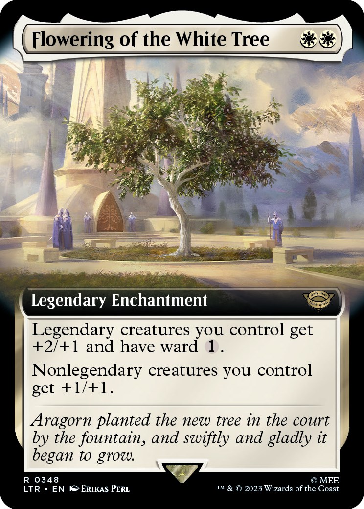 1x Minas Tirith (0341) (Borderless): MTG LOTR