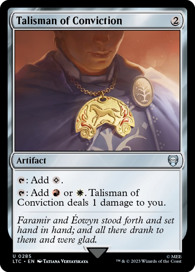 Magic System Conviction Talisman of Conviction - Commander: The Lord of the Rings: Tales of ...