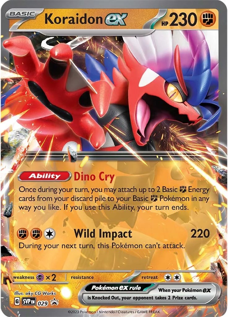 Koraidon Ex 029 SV: Scarlet Violet Promo Cards Pokemon