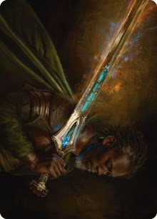 Anduril, Flame of the West Art Card - Art Series: Universes Beyond: The ...