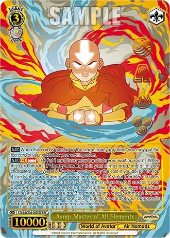 Avatar The Last Airbender Master of Elements TCG Card Game Starter Deck