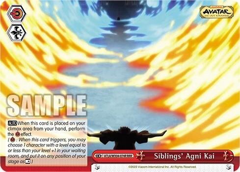 Siblings' Agni Kai (RRR) - Avatar: The Last Airbender - Weiss Schwarz