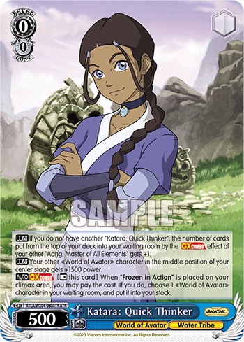 Weiss Schwarz Trading Card Game Avatar The Last Airbender Single Card  Special Rare Katara Desire to Help ATLAWX04-078SP - ToyWiz