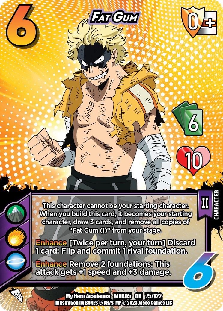 Fat Gum 75/122 UniVersus My Hero Academia Undaunted Raid UniVersus