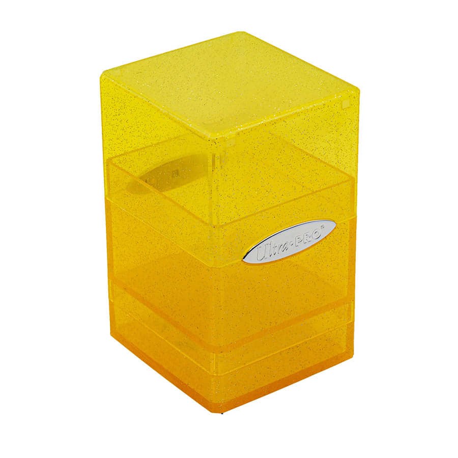 Satin Tower - Glitter Yellow - Ultra Pro Deck Boxes - Deck Boxes