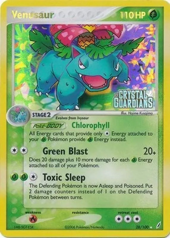 Venusaur 28/100 (Prerelease) WoTC Promo Pokemon