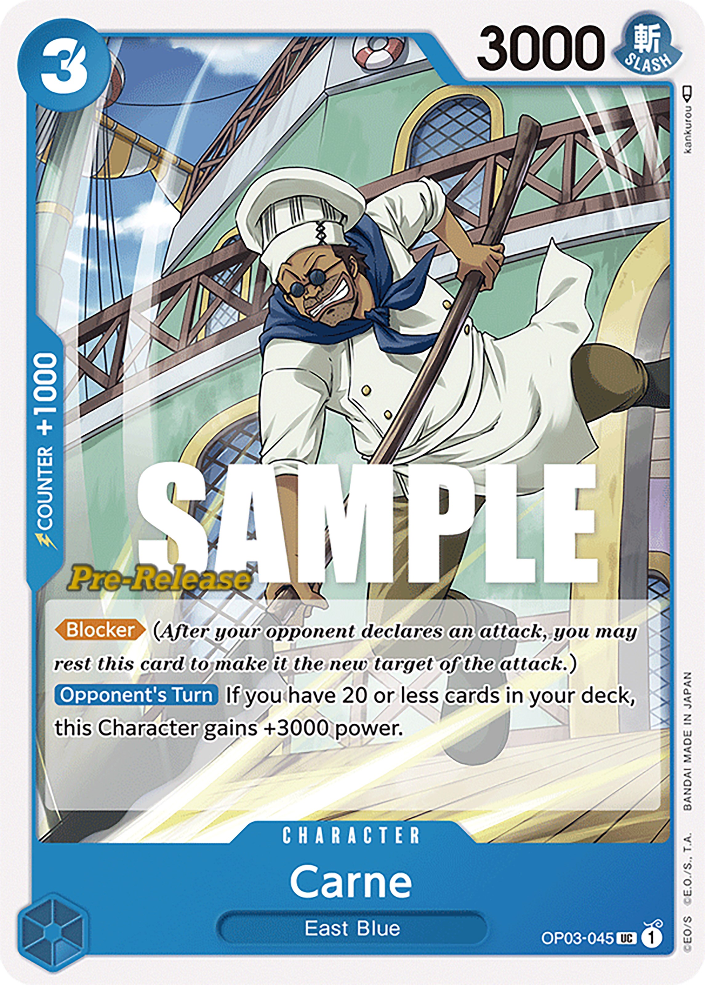 Carne - Pillars of Strength Pre-Release Cards - One Piece Card Game