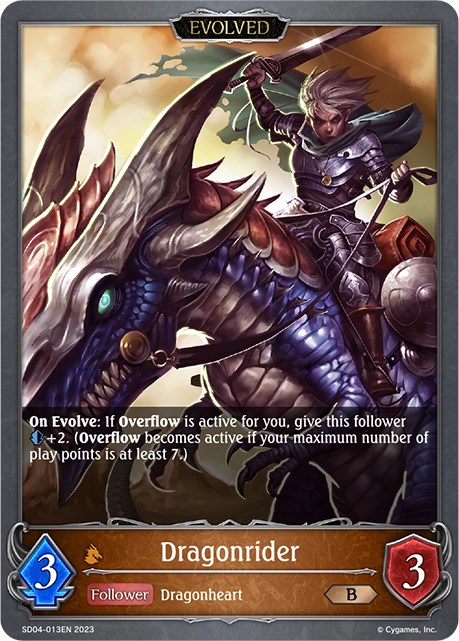 Dragonrider (Evolved) - SD04: Wrath of the Greatwyrm - Shadowverse: Evolve