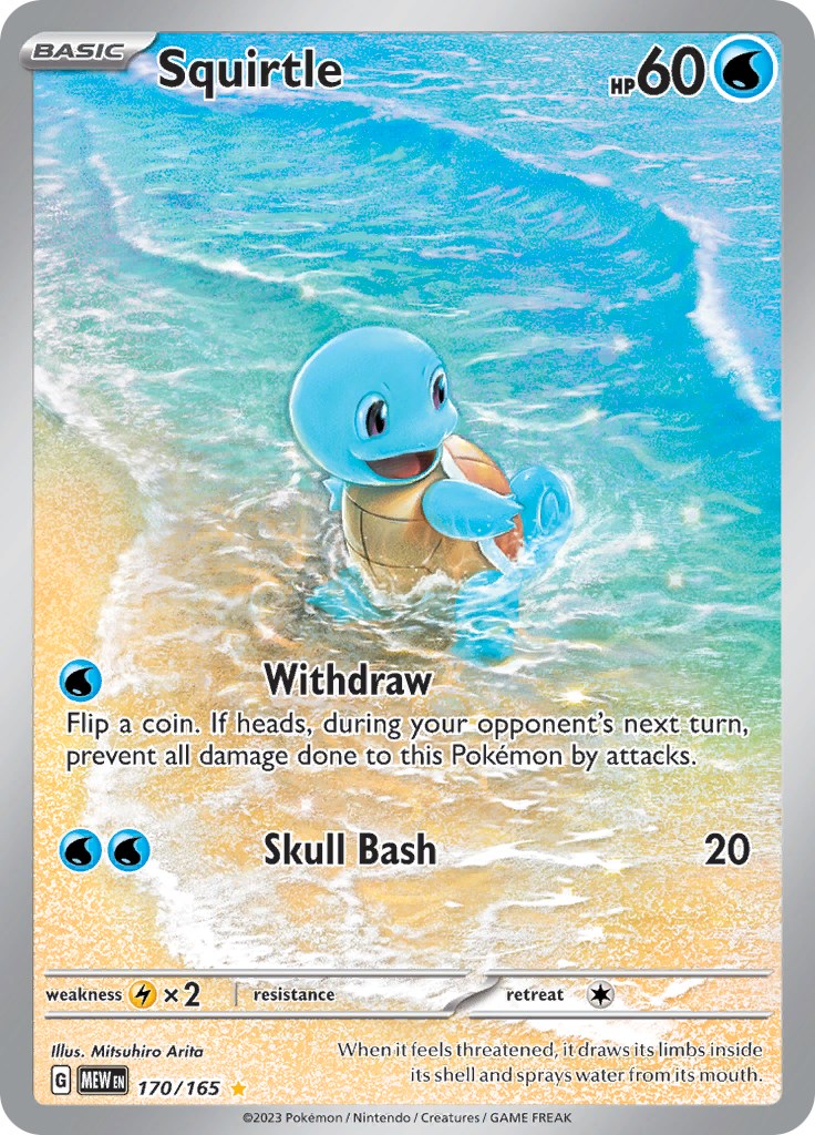 Squirtle - Scarlet & Violet - 151 #7 Pokemon Card