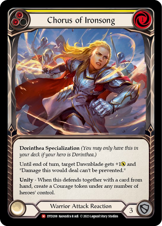 Chorus of Ironsong - Dusk till Dawn - Flesh and Blood TCG