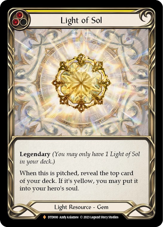 Light of Sol - Dusk till Dawn - Flesh and Blood TCG